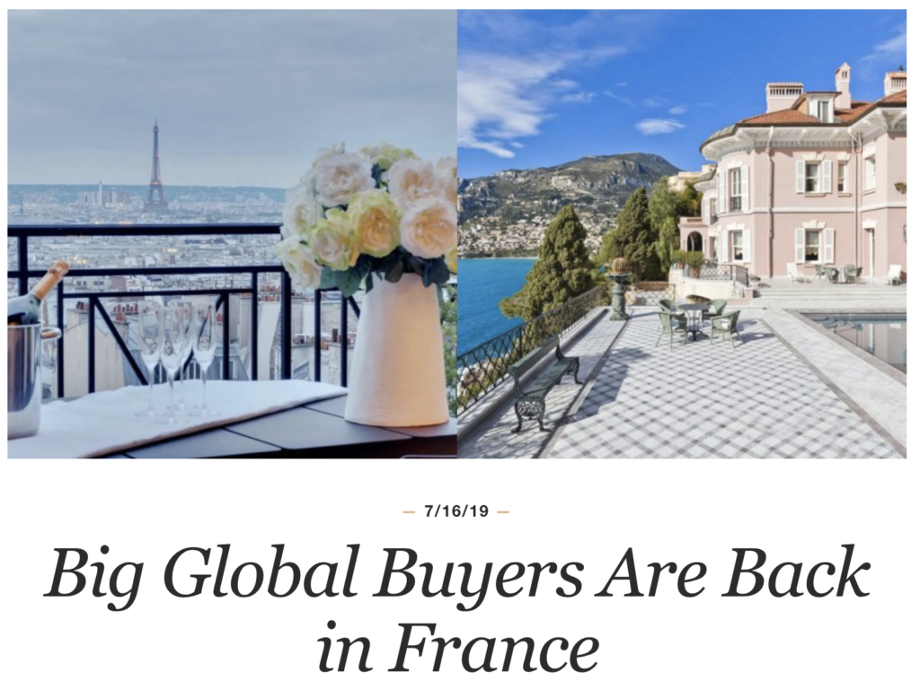 Big Global Buyers Are Back in France